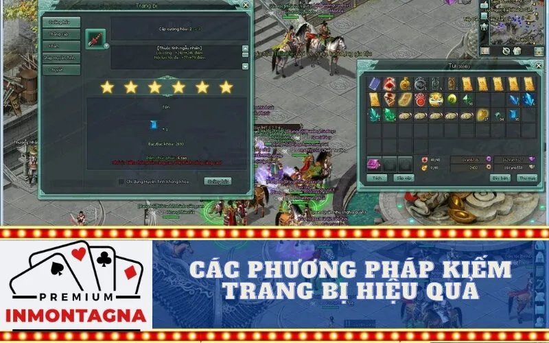 Các phương pháp kiếm trang bị hiệu quả